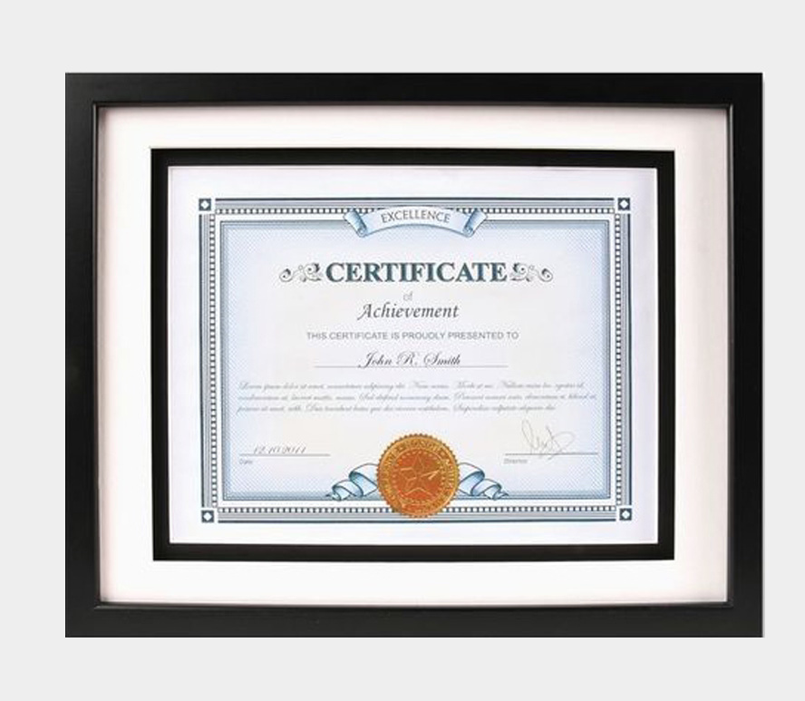 Certificate Photo Framing
